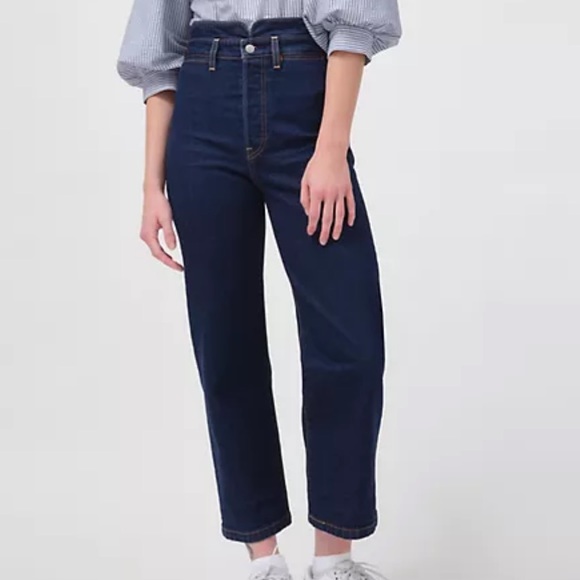 Levi's Denim - Levi’s RIBCAGE STRAIGHT ANKLE WOMEN'S JEANS - Wasted Trucker - Medium Wash